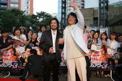 レッドカーペットにて